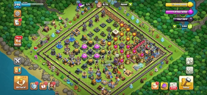 TH18 | XP246 | HEROES 105.105.73.80.55.14 | 14 MAX EQUIPMENT | BUILDER BASE MAX | HELPER NEAR MAX | GUARDIANS MAX | C3664