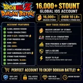DOKKAN IOS 16000+DS 10+LR RANK230+ SEMI‑FRESH