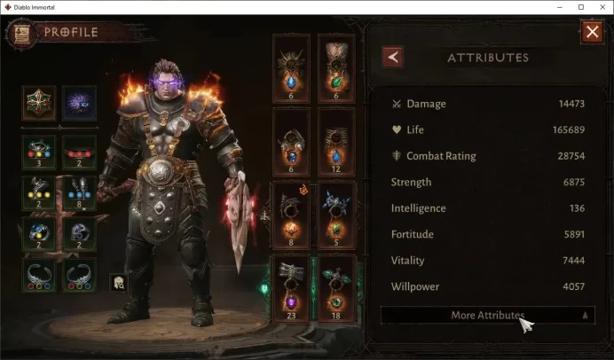 SEA - Vasily | 60(336) Barbarian - Survivor | CR 28754 | Reso 480 | HELL III | CS Off | Bramblestalker Lv30(*4)|TakeMail DI075B
