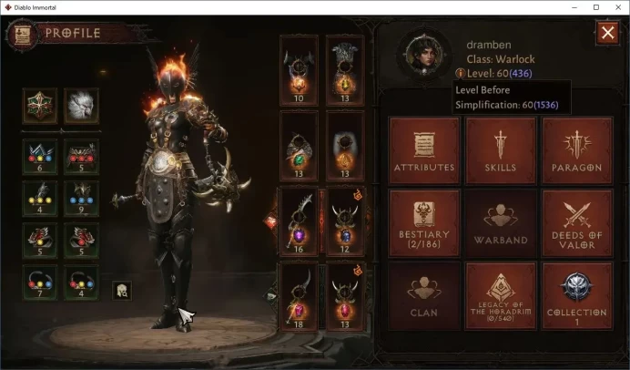 NA - High Heavens | 60(436) Warlock - Brawler | CR 31656 | Reso 390 | Inverno I | Varog Lv30 (*2) | CS Free | TakeMail DI077B