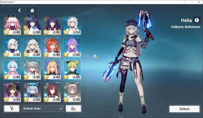 SEA END|Lv88|26 FullSet[Elysia HeHo,Raiden HeHo,Kiana HeFi,Coralie Dragon,Raiden Xentinel,Eden GD]ETC|18K DM|2 AOps+4 ELFs|HI940