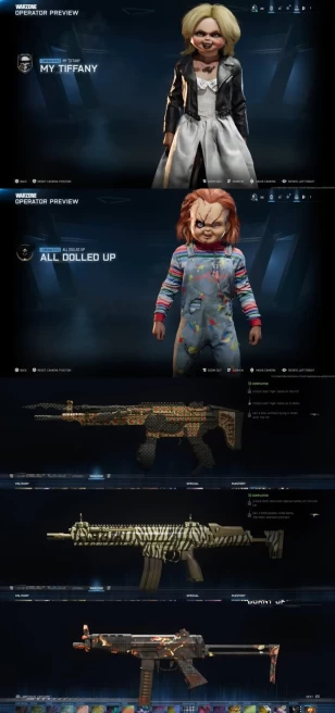 2254 - Warzone - All Platform - Level 39 - BO6 - Chucky - King Ransom Camo - 2 Battle Pass