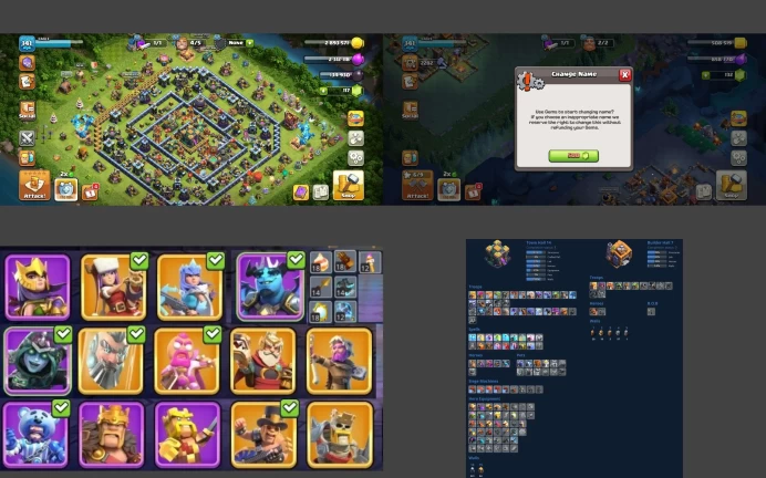 ■TH:14 (72%) (GemValue:$10915) ■Heroes: K75 Q75 W50 C27 P50 ■EE:7 ■Skins:14 ■BH:7 ■Full Access ■Instant Delivery ■A7310 ________________________