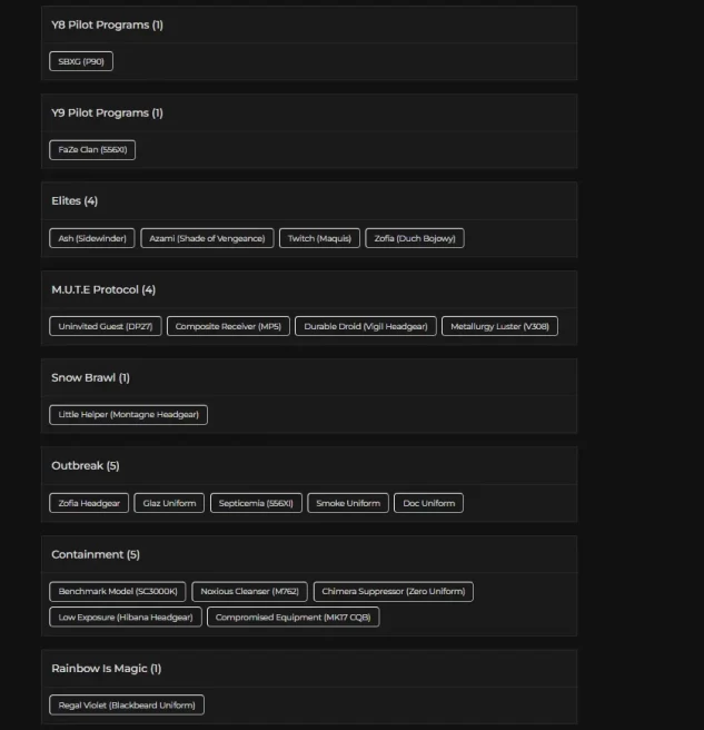[UPLAY] 182 LVL - 10X BLACK ICES - 9X SEASONALS - 9X UNIVERSALS - 4X ELITES - 5X OUTBREAK - 74 OPERATORS - 1K RC - 3K RENOWN - FA