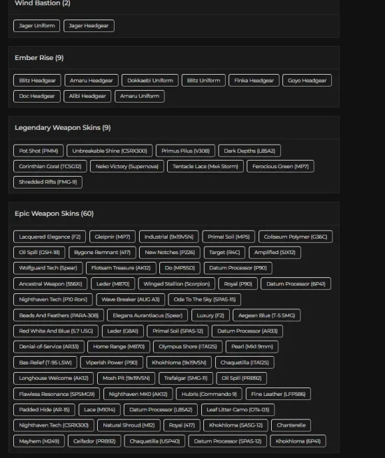 [UPLAY] 129 LVL - 11X BLACK ICES - 16X SEASONALS - 13X ATTACHMENT CHROMA STREAKS - 9X EMBER RISE - 74 OPERATORS - 72K RENOWN - FA