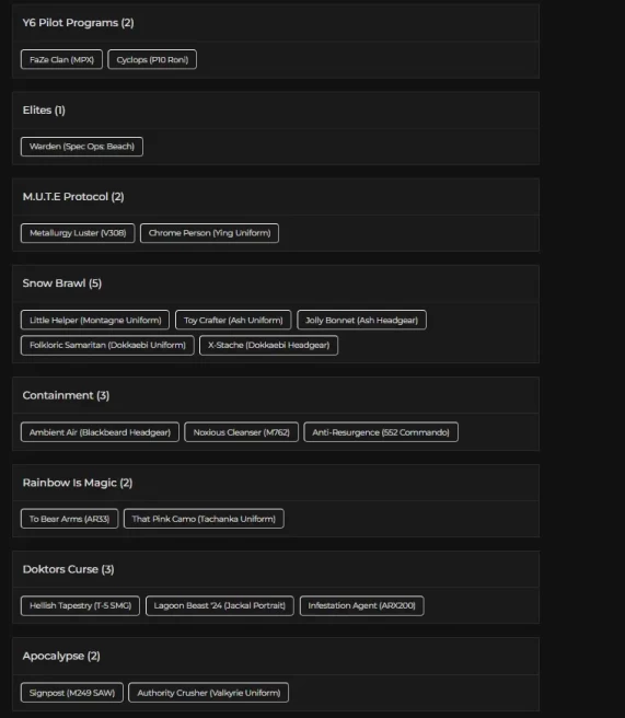 [UPLAY] 129 LVL - 11X BLACK ICES - 16X SEASONALS - 13X ATTACHMENT CHROMA STREAKS - 9X EMBER RISE - 74 OPERATORS - 72K RENOWN - FA