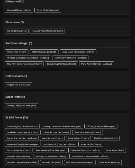 [UPLAY] 115 LVL - 24X SI 2019 Packs - 8X SEASONALS - 10X UNIVERSALS - 12X ELITES - 14X OUTBREAK - 62 OPERATORS - 60K RENOWN - FA