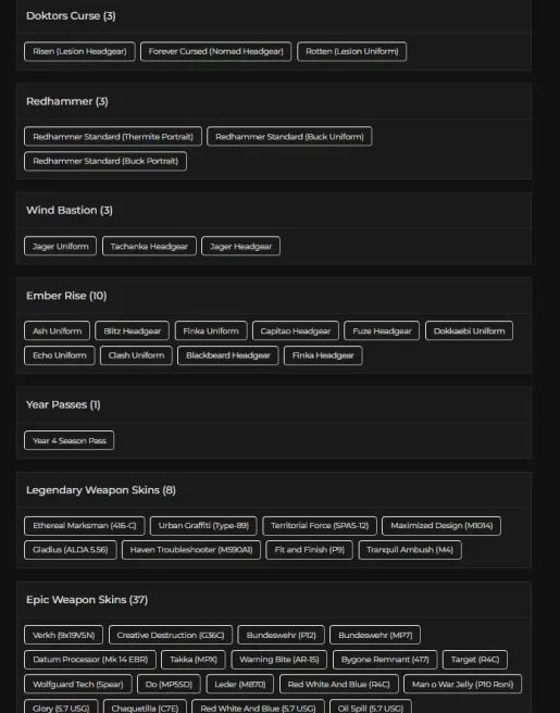 [UPLAY] 179 LVL - 8X BLACK ICES - 8X SEASONALS - 13X UNIVERSALS - 6X ELITES - 6X RENGOKU - 2X EMERALD - 74 OPERATORS - 13K RENOWN - FA