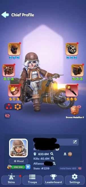 3 - FC 10 | Power 633M | 36 Hero | VIP 9 | 30 Skin | Full Helios | 1,6k Mythic Shard | 540k Gems | INSTANT DELIVERY!