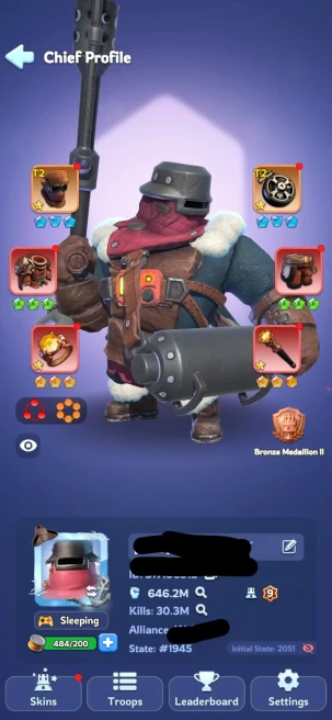 4 - 2 Char | FC 9 646M + FC 9 573M Power | VIP 8 | All 1 Helios | 120k Gems | INSTANT DELIVERY!