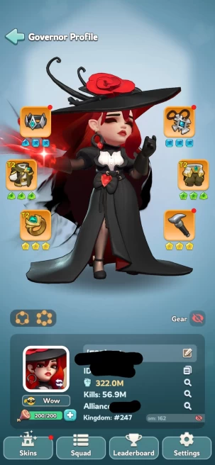 3 - TG 6 | 322M Power | 29 Hero | 690k Gems | 7 Skin | VIP 8 | INSTANT DELIVERY!
