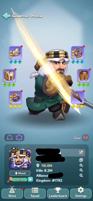 4 - TG 3 | 110M Power | 21 Hero | 126k Gems | 6 Skin | VIP 7 | INSTANT DELIVERY!