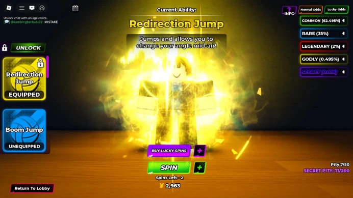 ROBLOX5184 // Mikage + Ibara + Redirection Jump 15 Level NO EMAIL! |