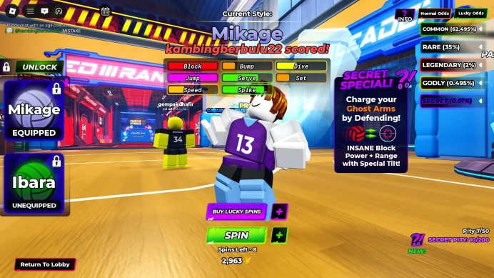 ROBLOX5184 // Mikage + Ibara + Redirection Jump 15 Level NO EMAIL! |