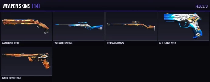NA 14 Skins + 135 RP Comet Spectre / Bubble Pop Judge / Tacti-Series Guardian / Tacti-Series Frenzy Full Access