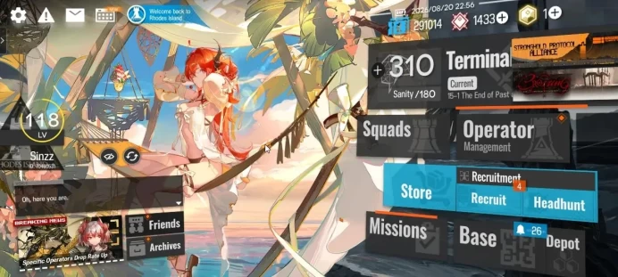 Lvl 118 |283 Op-105 Skin|11 Limit|Wis'adel,Ash,Ling,(Skadi,Nearl,Texas,Lappland Alter),Muelsyse,Dusk,Virtousa,Rosmon Etc|AK1657