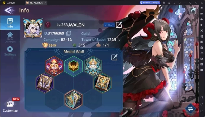 Global | LV 253 |264M Power|Camp62-14|VIP 10|3 Nexus|43 Awakening|Hero 236|1 UR|7,000 Diamonds|Detail Check SS MLA127B