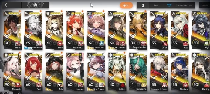 Lv 78|187 OP + 20 Skin|84k Orundum|7 Limited|LTD, ETHA, TTO, Ash, Kirin R Yato, Yu, Nian|Ch 15-1|Check SS(AK1359)