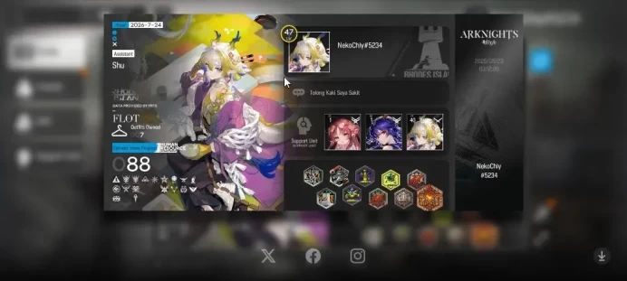 Lvl 47 |88 OP 7 Outfits|1 Limited (Shu)|3,6k Orundum|Birthday Unset|Terminal 15-1|Take Mail|Check SS|(AK1661)