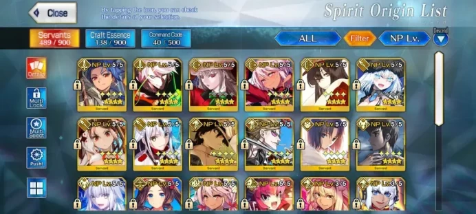 NA Lvl 136|12 SSR|7 Max Skil|Altria Caster,CIEL (NP5),Summer Castoria (NP5),Aesc,Kama Assassin,Etc|366 Quartz|BDay Unset|FGO870