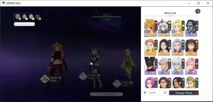 SEA|Lv 44| 7 SSR |DerieriP7+Sign,MannieP4,ElaineP5,KingP3,JerichoP1,Diane,Guila|11,5K Star Fragment|Log Google|Take Mail|SDO1180