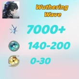 Asia///Astrite:70000+|Lustrous Tide:140-200|Radiant Tide:0-30|1-10 weapons|Microsoft Mailbox/Email|safe and stable|Wuthering Waves