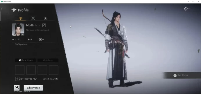 GLOBAL|Lv 5|1 HC Unused|3671 GS|Anthem of Ages,Golden Oath,Jianghu Wanderer,Twin Persimmon|Male MC|Log Netease|Check SS|WWM1426