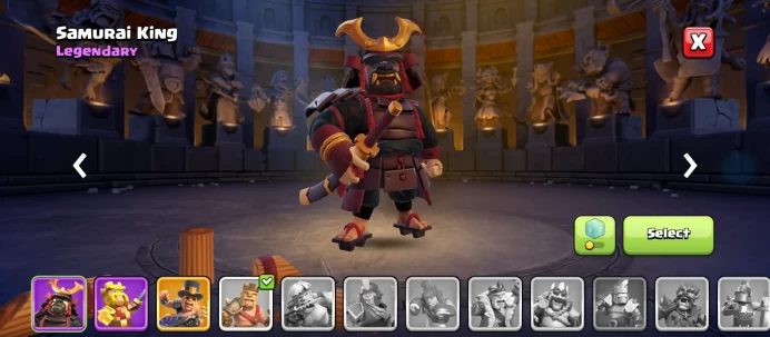 BONUS PROMO | 2088 WAR STARS | LEGENDARY SAMURAI KING HERO SKIN | CHAMPION QUEEN