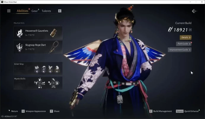 Asia |Select ON 1 Harmonic Core|MC Male|Lv.81|18921 Power|Bamboocut-Kite|35K Regional Currency|1K Eco Jade|Check SS WWM219B