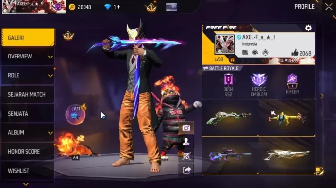 Indonesia|Katana Hybrid Explosion,Aurora|XM8 Screaming Chick,M1887 Desert Etc|Bundle Jiraiya,Kakashi|147 Vault+47 Bundle|FF1507