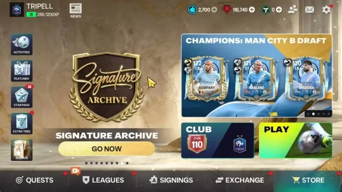 Best Starter FC Mobile With 116K Gems 2,7K Shard 4,2K RUP 11 Draft|Icons Ronaldo Nazario,TWG(Pineda),Many Emotes|Log EA|FCM869