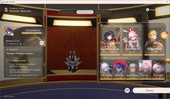 ASIA|TL 67|9 Limited [HimeNova,YaoGuang]+Sign,Evernight,Cyrene,MBlade,Evanescia|2 Semi PremTeam|Planarcadia|Check SS HSR756B