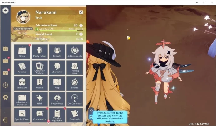Asia|Free HSR|AR 50|2 Limited (Navia C1 +Sign) Mavuika| 3(*5Weapon) +3 STD Char (Jean,Keqing,Mona)|Female MC|Take Mail|HSR8576