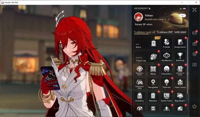 Asia|TL 45|1 GC|8 Limited|Himeko Nova,Sparkle,DHPT,YaoGuang,Archer,Gilgamesh,Dr.Ratio,R Mei |Male MC|Take Mail|HSR8575