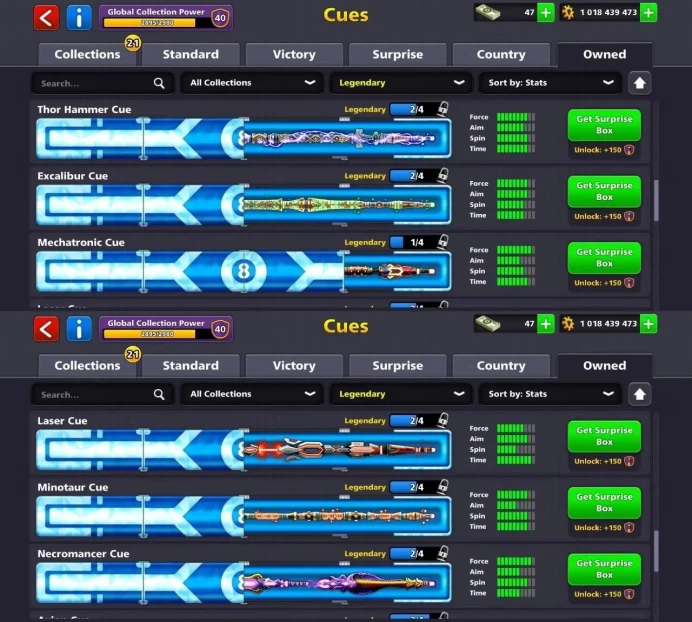 Level 55 - Coin 1018M (+1B) - Cash 47 - Rank Veteran - Trophy 2285 - Legendary Cubes 3 - Lucky Shot 5x - Code1153