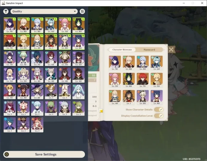 ASIA|AR 55|5 Limited + 3(*5Weapon)|(Raiden Shogun,Ayato,Kazuha,Eula,Yae Miko|Standart Jean,Dehya,Diluc|Male MC|Check SS|GI7811