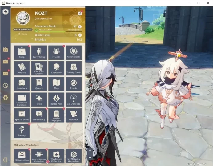 ASIA|AR 57|Pream Arlecchino|10 Limited + 3(*5Weapon)|(Neuvillette)+Sign,Tartaglia,Nahida,Kokomi,Etc|FeMale MC|Check SS|GI7810
