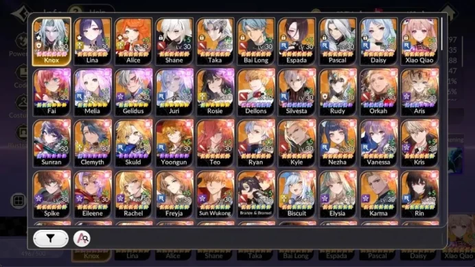 Global|FullEX7(GelidusTC2,MeliaTC2,RosieTC1,JuriTC1,FaiTC2)|52 TC6(Knox,Lina,Alice,Shane,Taka,Etc.)|600 Ruby|Netmarble|7KR080B