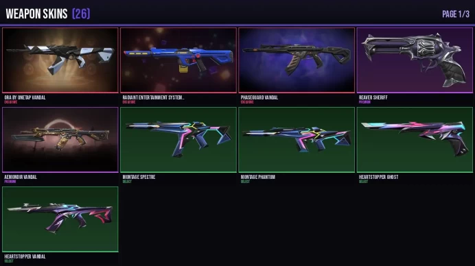 EU/exp Diamond 1 26 Skins + 13 Agents ORA by OneTap Vandal / Radiant Entertainment System Phantom Full Access