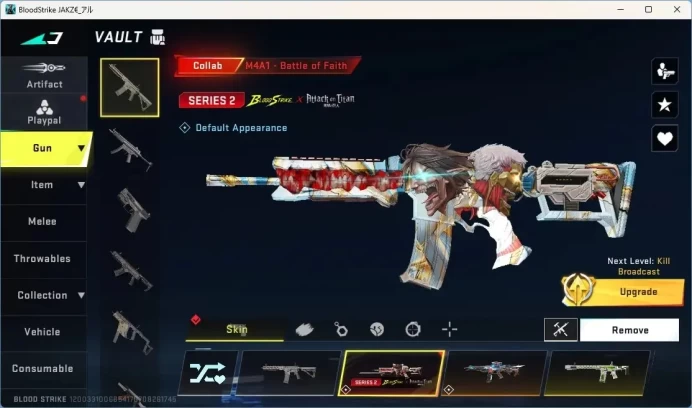 ASIA | 1 Eternal Gun: MP7-Tidesong Lv3|2 Ultra Melee: The Iron, Shuriken|5 Collab Guns|7 Ultra Guns|Check SS BS3083B