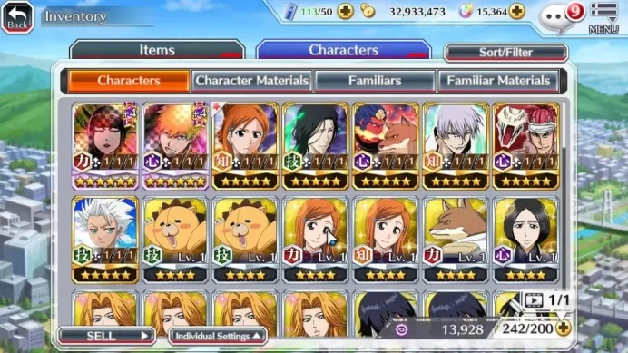 GLOBAL|15K Orbs|TYBW25 Senjumaru,Ichigo,Orihime HelerVersion,Etc|CE ON|Klab ID|BBS2920