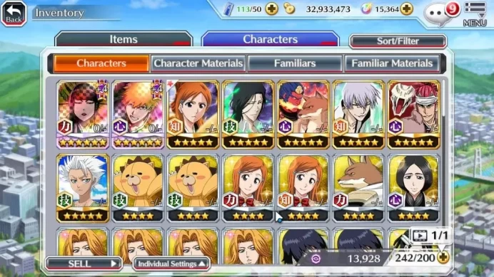 GLOBAL|15K Orbs|TYBW25 Senjumaru,Ichigo,Orihime HelerVersion,Etc|CE ON|Klab ID|BBS2920