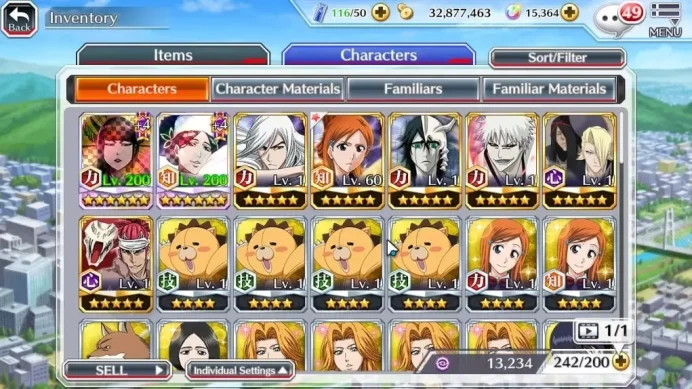 GLOBAL|15K Orbs|TYBW25 Senjumaru,Christmas24 Retsu,Brave Jushiro,Orihime HealerVersion,Etc|CE ON|Klab ID|BBS2919