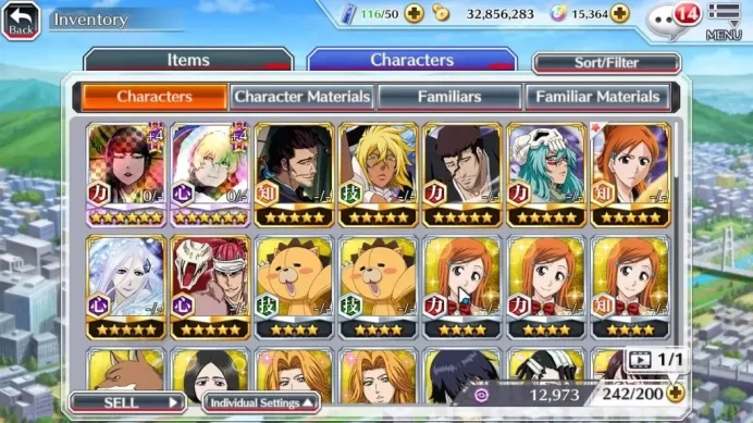 GLOBAL|15K Orbs|TYBW25 Senjumaru,Christmas24 Gremmy,JapaneseParasol Shunsui,UnleshedVer Halibel,Etc|CE ON|Klab ID|BBS2918