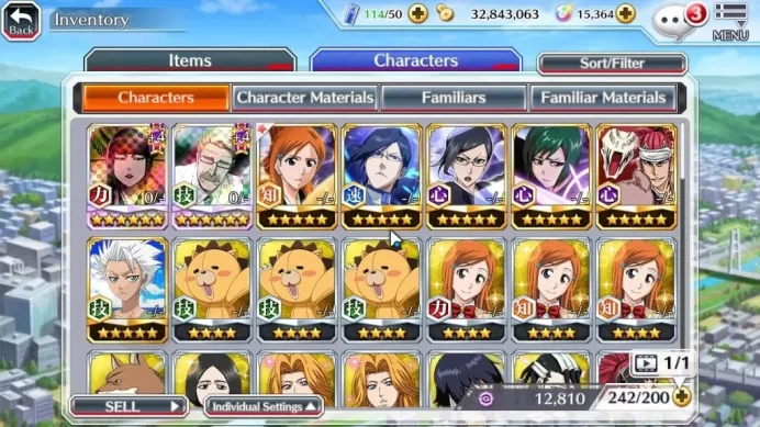 GLOBAL|15K Orbs|Thousand Year Blood War 2025 Senjumaru,TYBW24 Robert,7th Uryu,Orihime Healer,Etc|CE ON|Klab ID|BBS2917