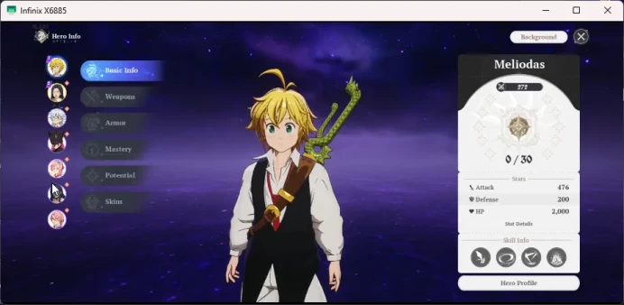 SEA|Lv 3 Fresh Starter| 2 SSR |Meliodas,Guila And 6SR| Act 1 Story | Log NetMarble Email|TakeMail|CheckSS RA136B