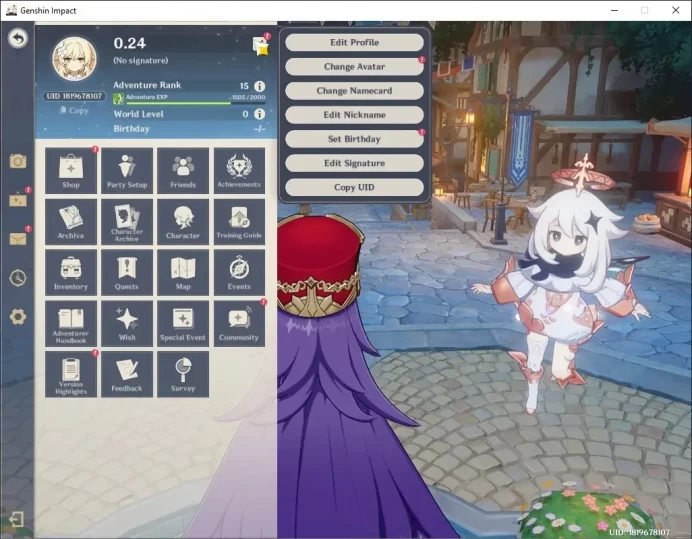 Asia|AR 15|1 Limited|Starter With Arlecchino|Low Main Quest & Map|All Unset|Female MC|Take Mail|Check SS|GI7672