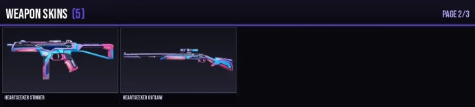 BR 5 Skins + 3 Agents + 1050 VP + 120 RP Heartseeker Shorty / Heartbreaker Bulldog Full Access