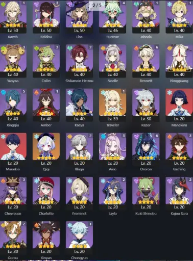  [TW/HK/MO] 31× 5 | Shenhe C1 + Mavuika + Lohen + Durin + Lauma