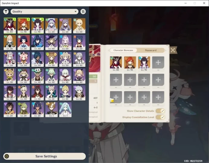 ASIA|AR 50|3 Limited + 3 Standard + 2 (*5Weapon)|Chasca,Mavuika,Columbina|Mizuki,Keqing,Jean|Female MC|Take Mail|Check SS|GI7817